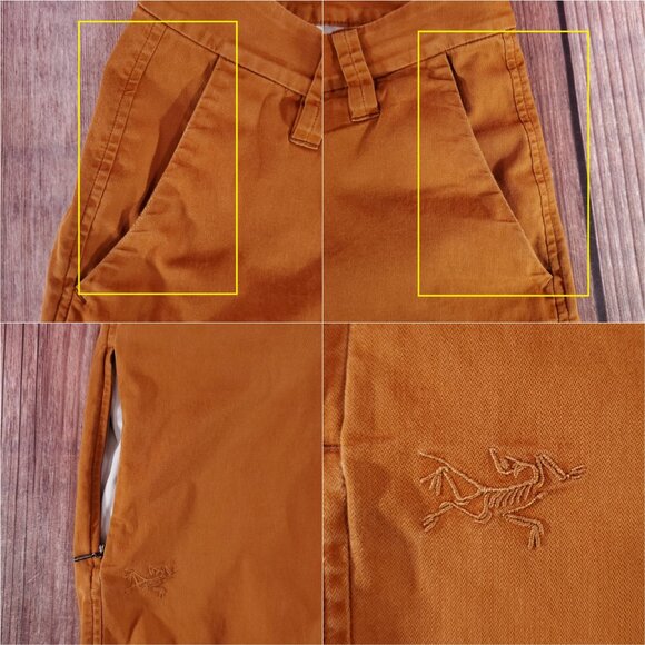 *FLAWS* Arcteryx A2B Chino Pants Mens Size 30X31 Trim Fit Reflective Cuffs Roll - Picture 3 of 14